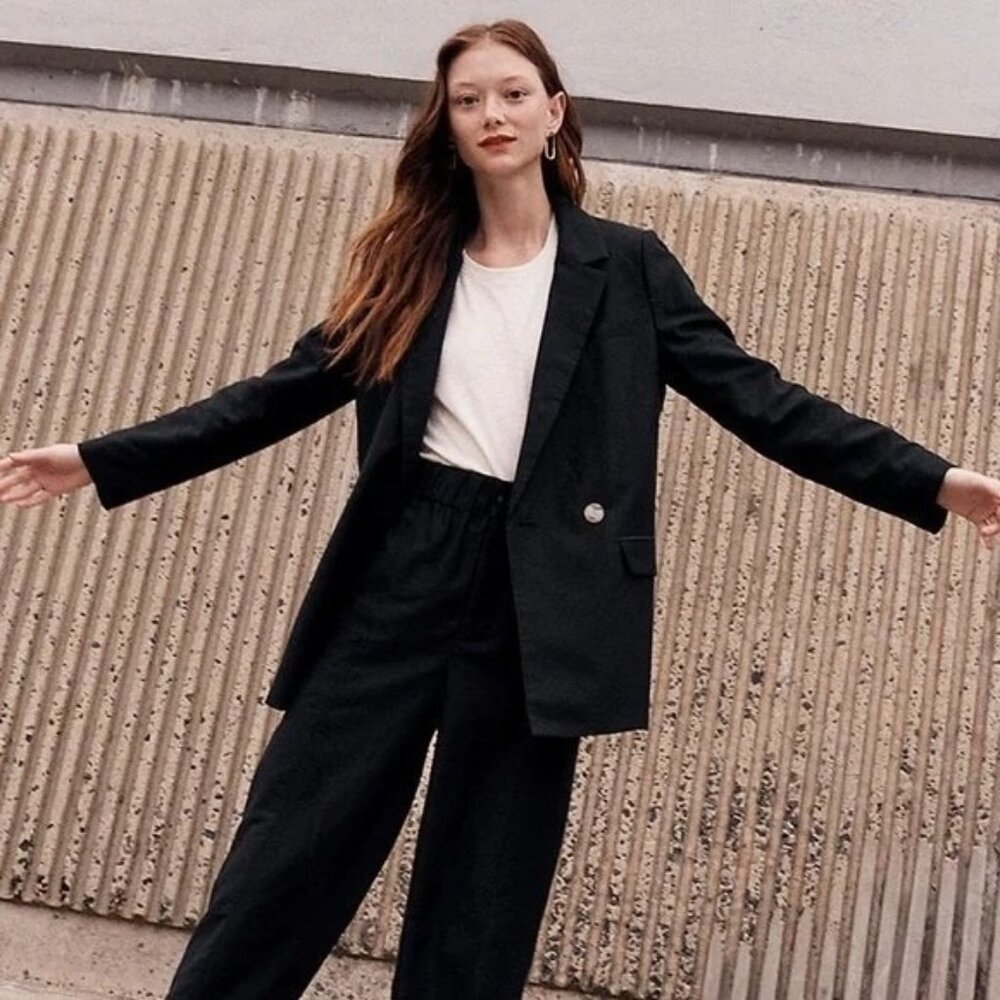 Madewell Caldwell Double-Breasted Blazer MD254, XS